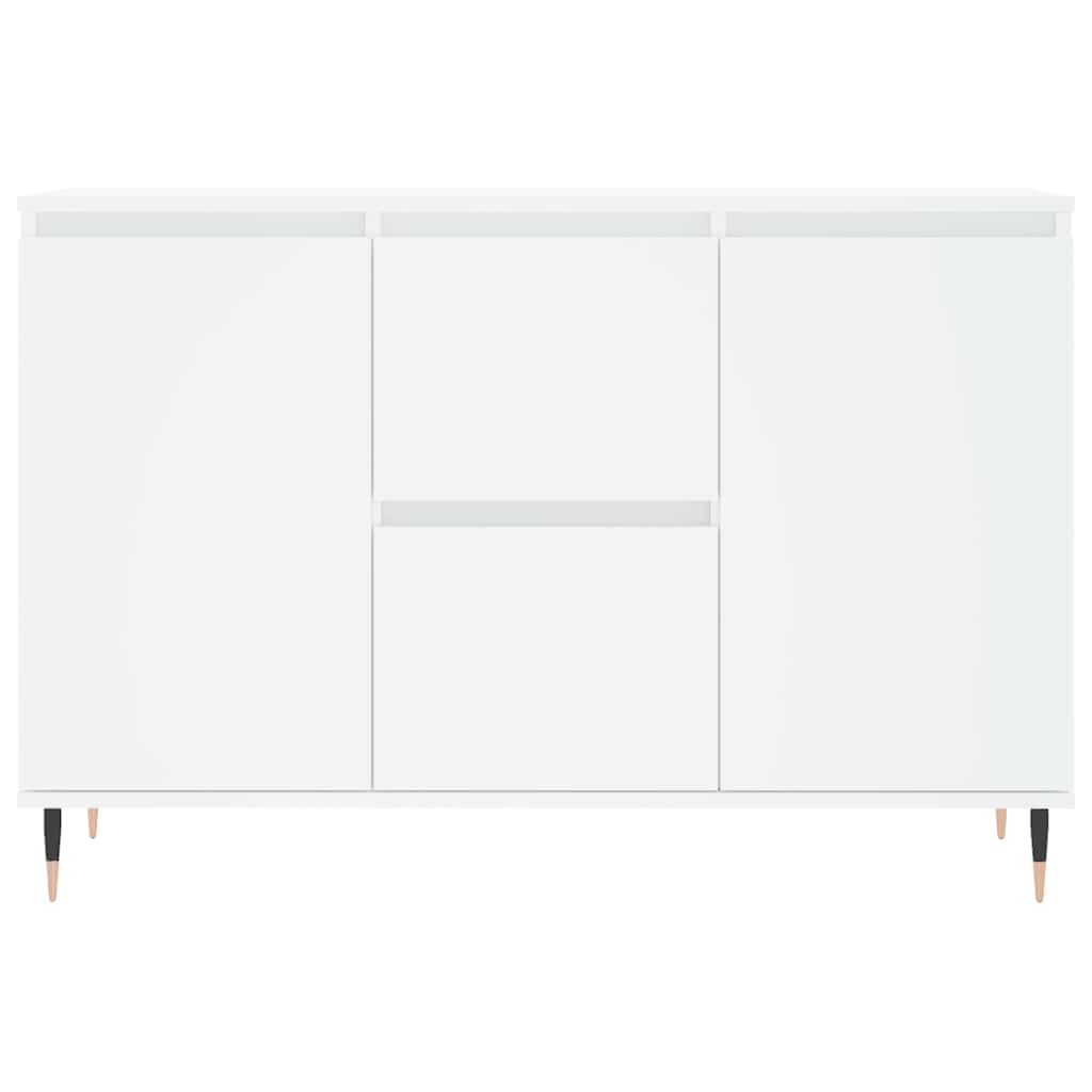 skænk 101,5x35x70 cm konstrueret træ hvid