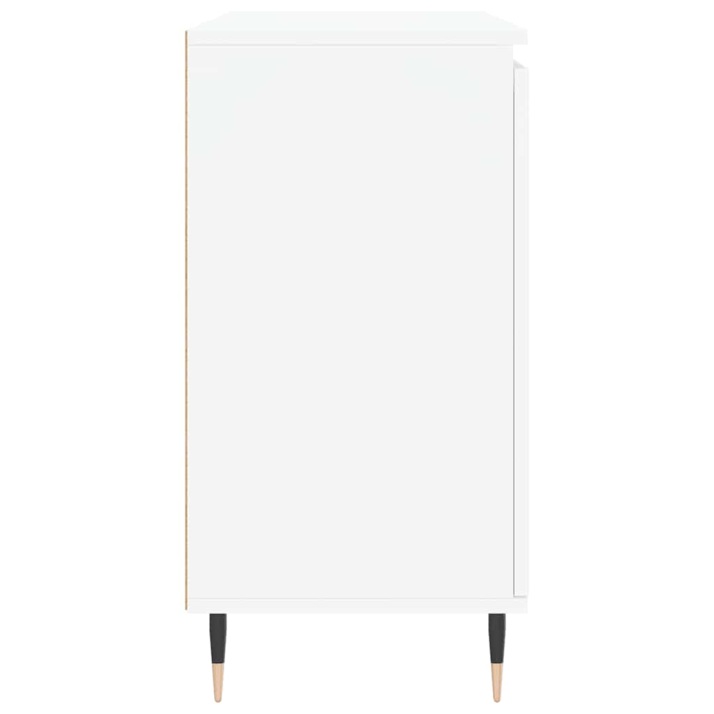 skænk 101,5x35x70 cm konstrueret træ hvid