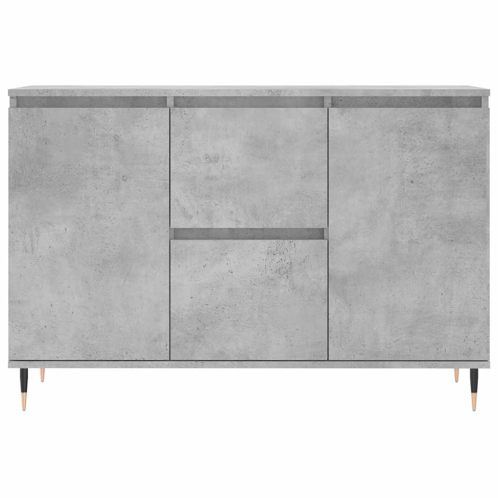 skænk 101,5x35x70 cm konstrueret træ betongrå