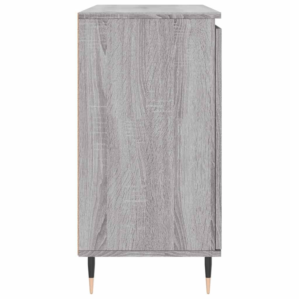 skænk 101,5x35x70 cm konstrueret træ grå sonoma-eg