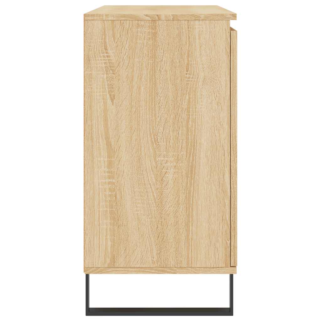 skænk 101,5x35x70 cm konstrueret træ sonoma-eg