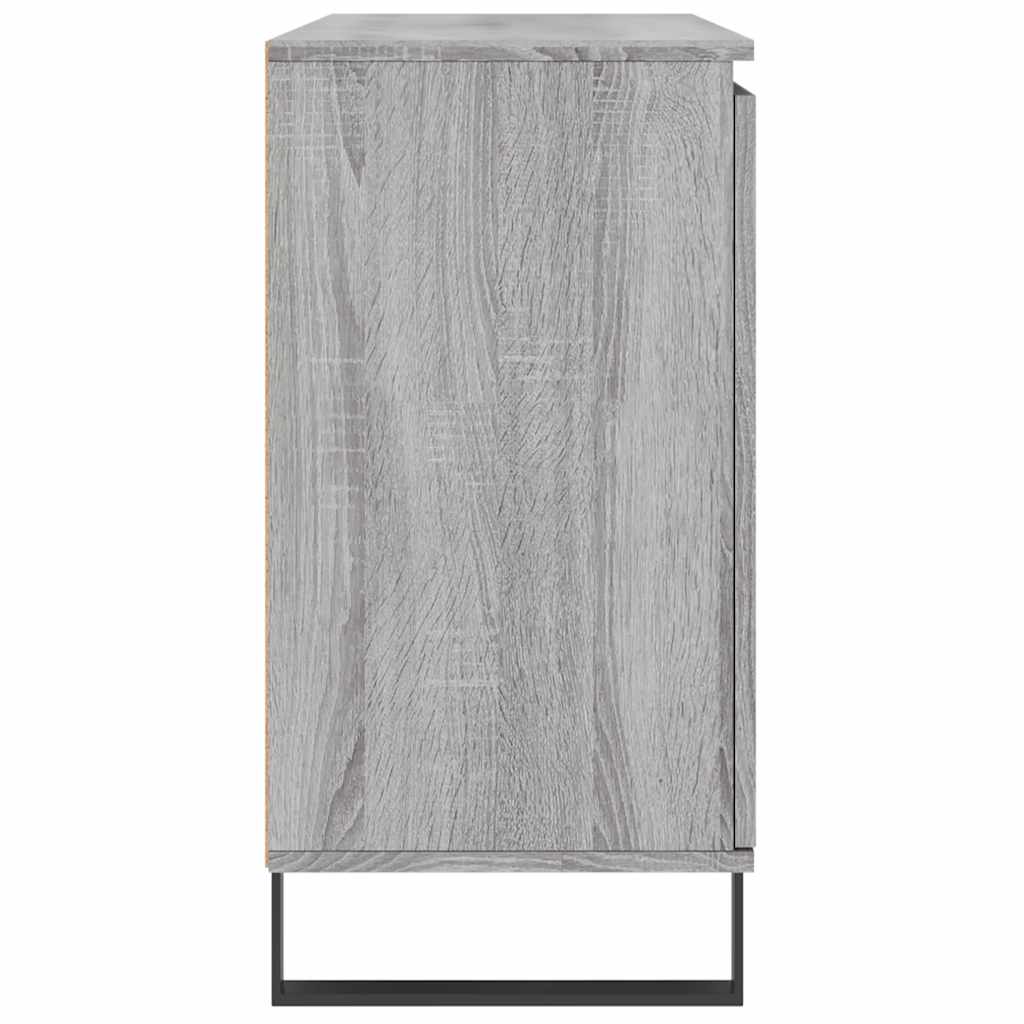 skænk 101,5x35x70 cm konstrueret træ grå sonoma-eg