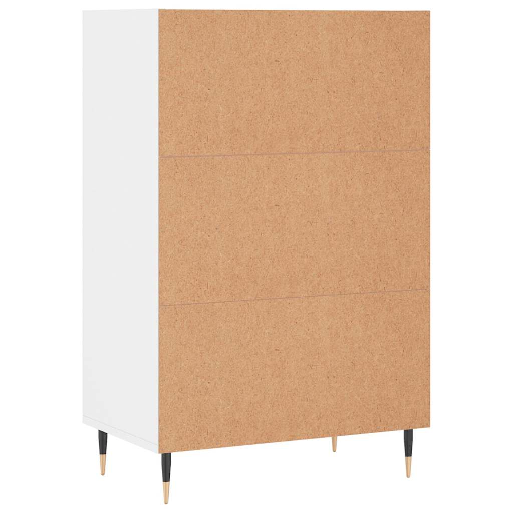 skab 57x35x90 cm konstrueret træ hvid