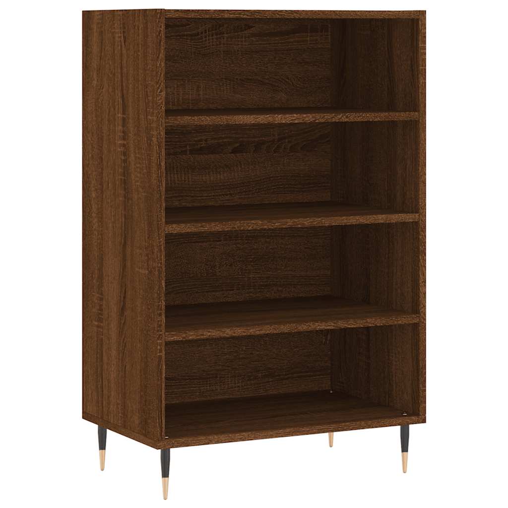 skab 57x35x90 cm konstrueret træ brunt egetræ