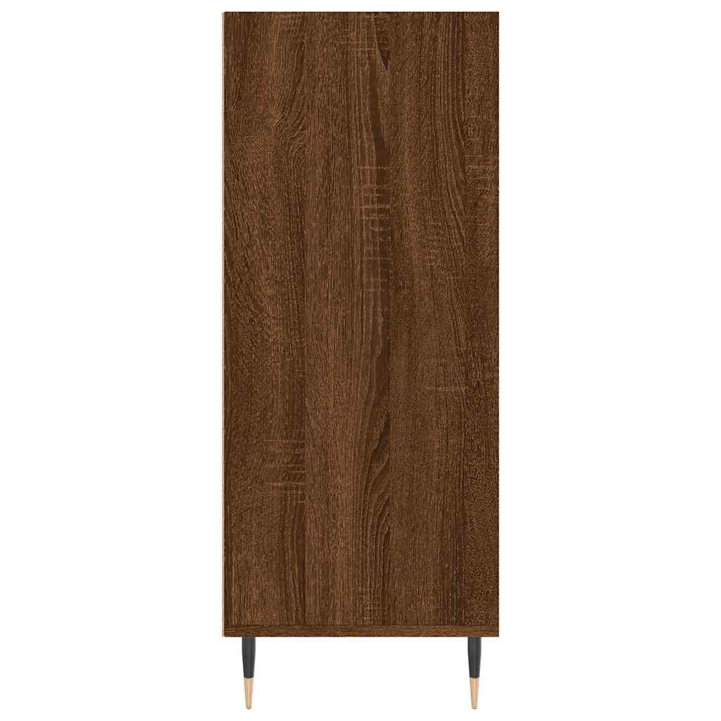 skab 57x35x90 cm konstrueret træ brunt egetræ