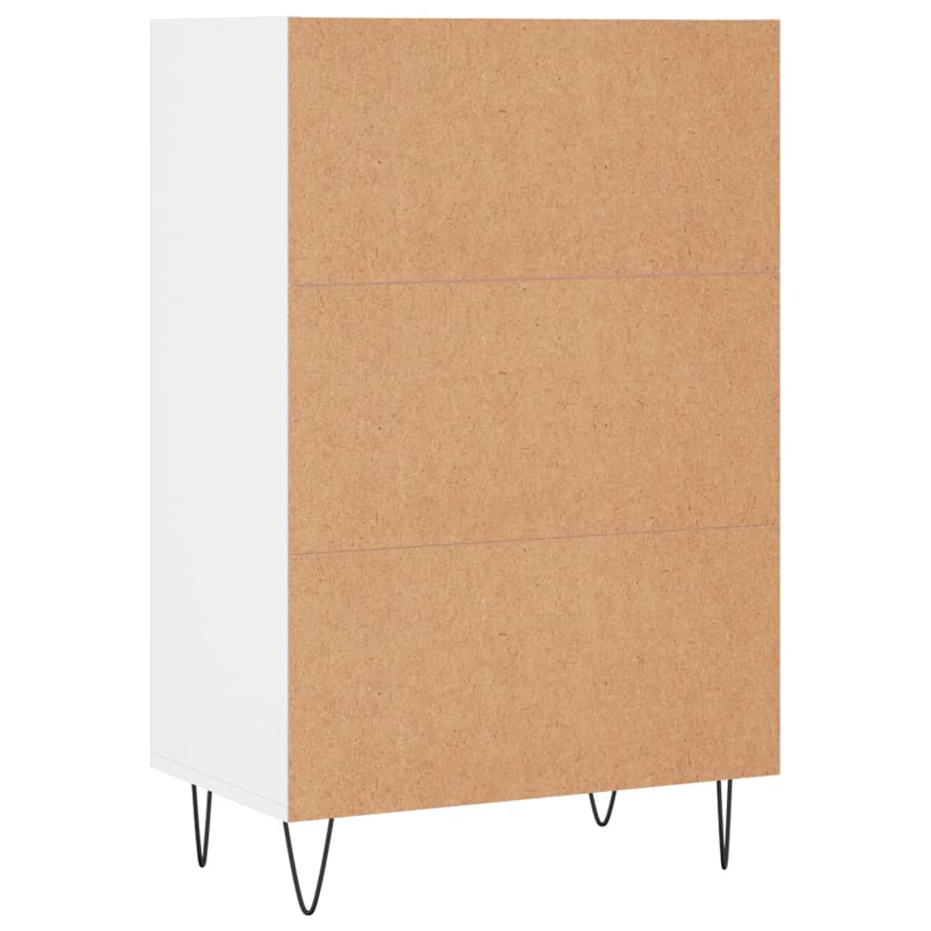 skab 57x35x90 cm konstrueret træ hvid