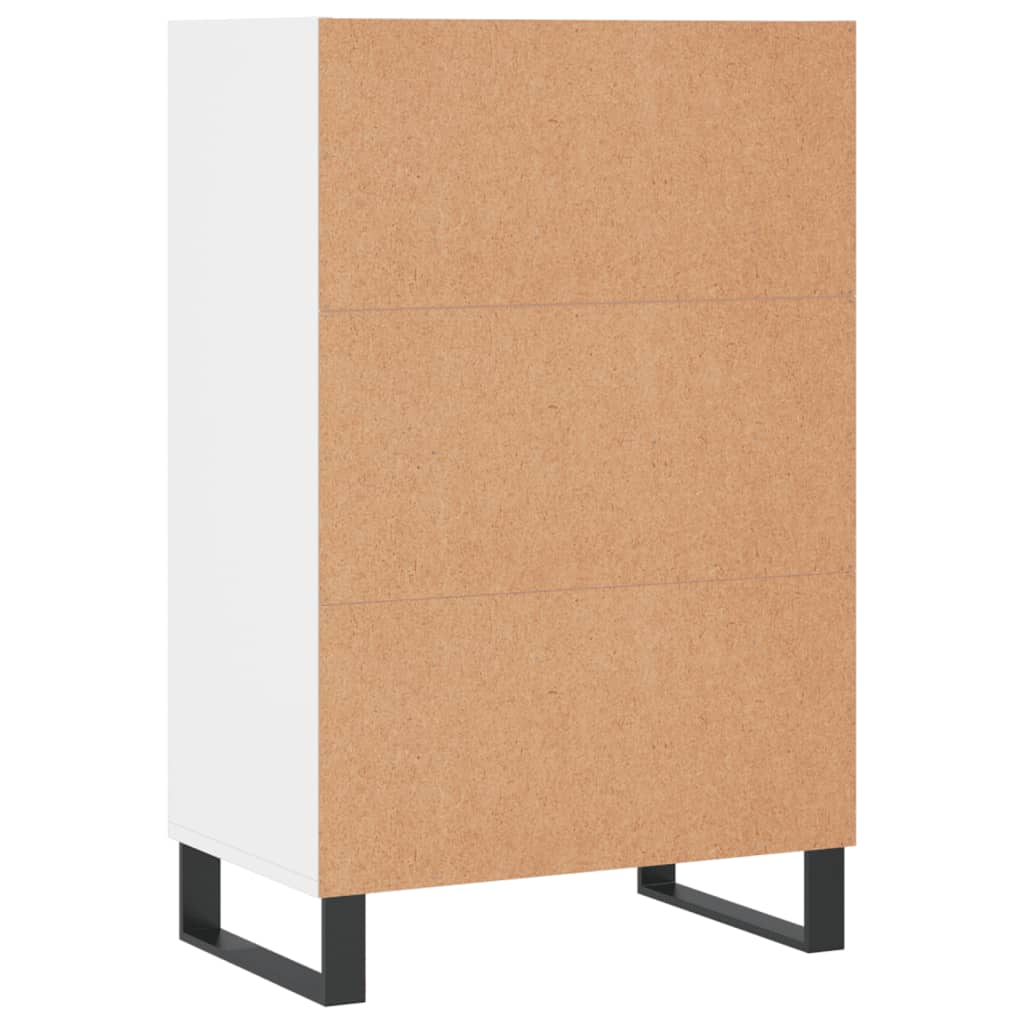 skab 57x35x90 cm konstrueret træ hvid