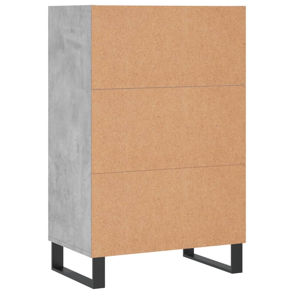 skab 57x35x90 cm konstrueret træ betongrå