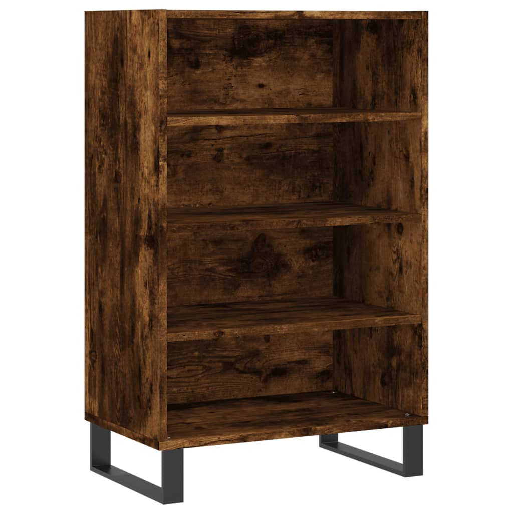 skab 57x35x90 cm konstrueret træ røget egetræ