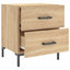 sengebord 40x35x47,5 cm konstrueret træ sonoma-eg