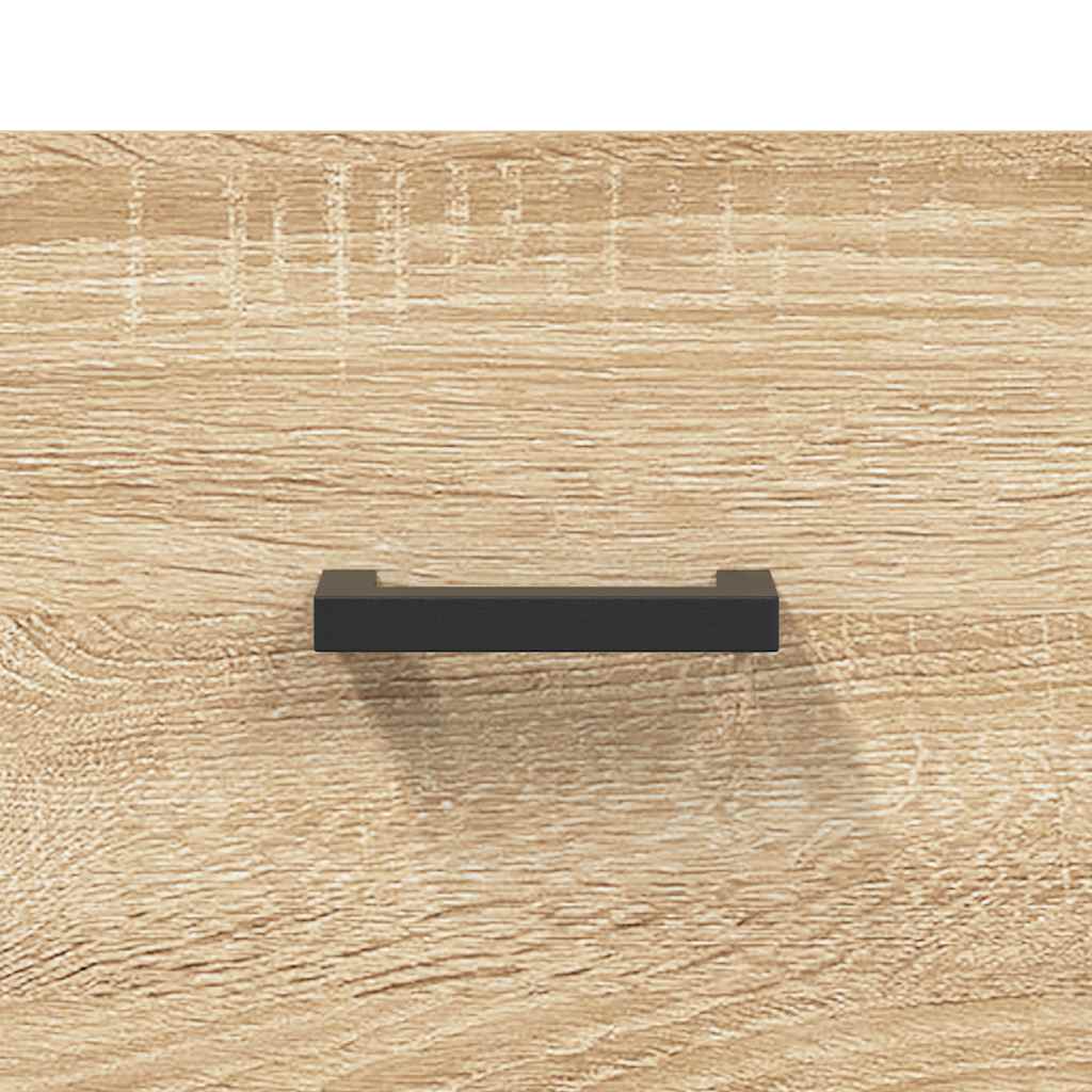 sengeborde 2 stk. 40x35x47,5 cm konstrueret træ sonoma-eg