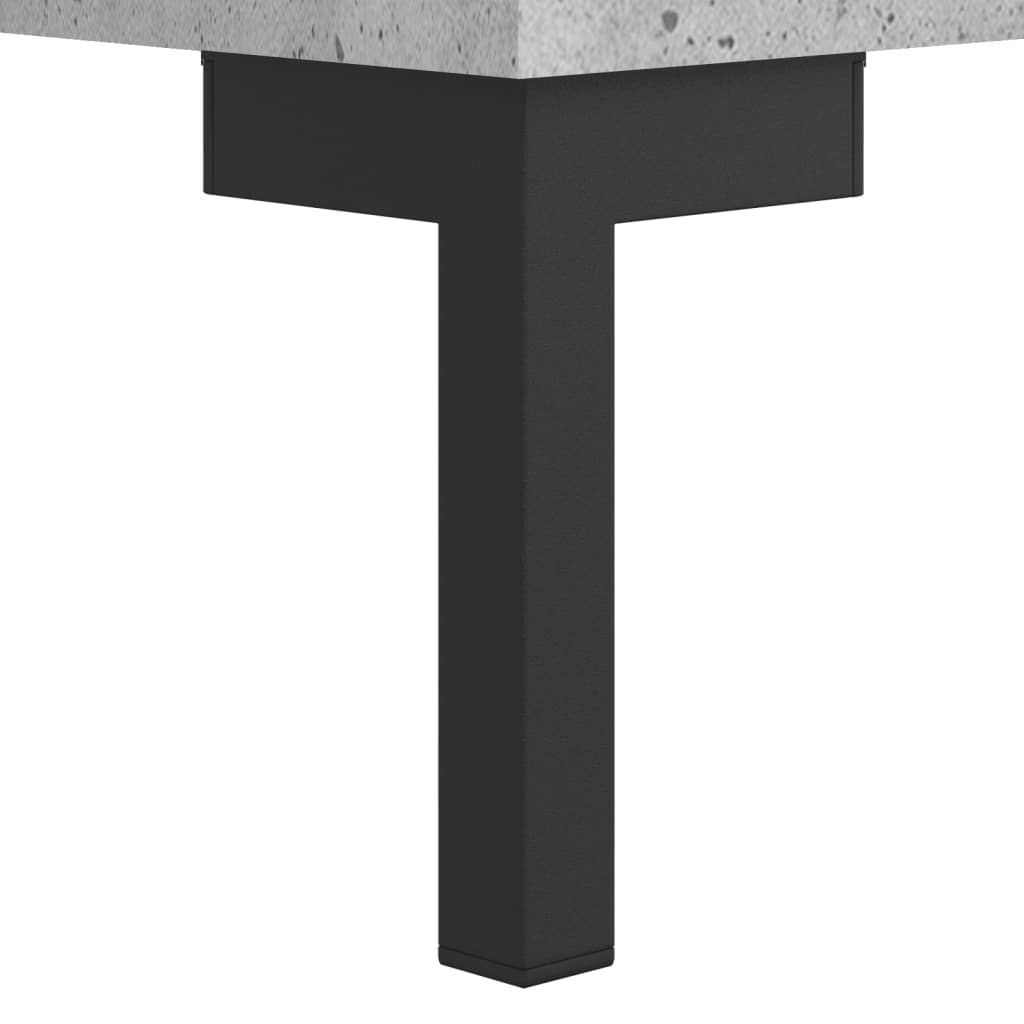 sengebord 40x35x47,5 cm konstrueret træ betongrå