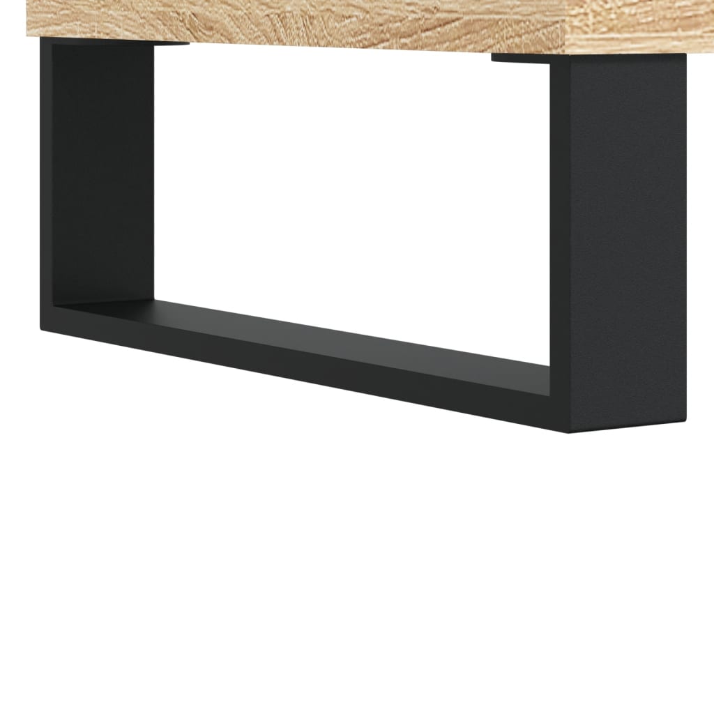sengebord 40x35x47,5 cm konstrueret træ sonoma-eg
