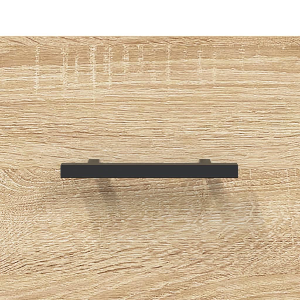 sengeborde 2 stk. 40x35x47,5 cm konstrueret træ sonoma-eg