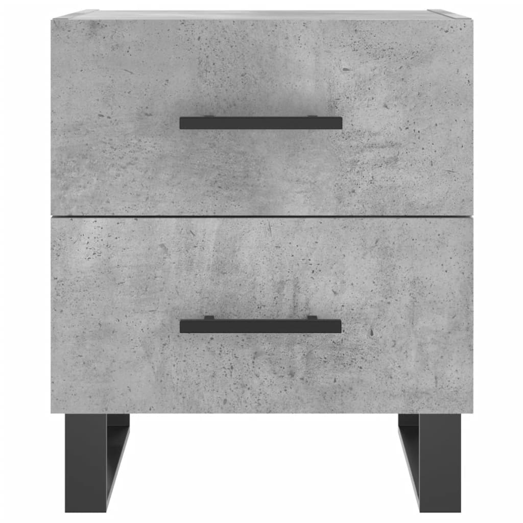 sengebord 40x35x47,5 cm konstrueret træ betongrå