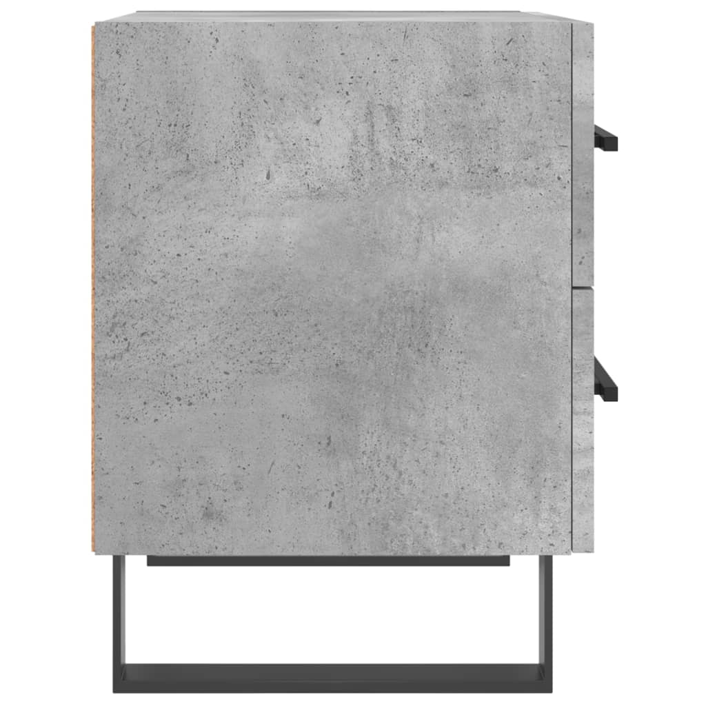 sengebord 40x35x47,5 cm konstrueret træ betongrå