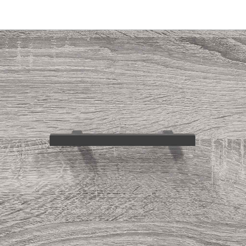 sengeborde 2 stk. 40x35x47,5 cm konstrueret træ grå sonoma-eg