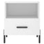 sengeborde 2 stk. 40x35x47,5 cm konstrueret træ hvid