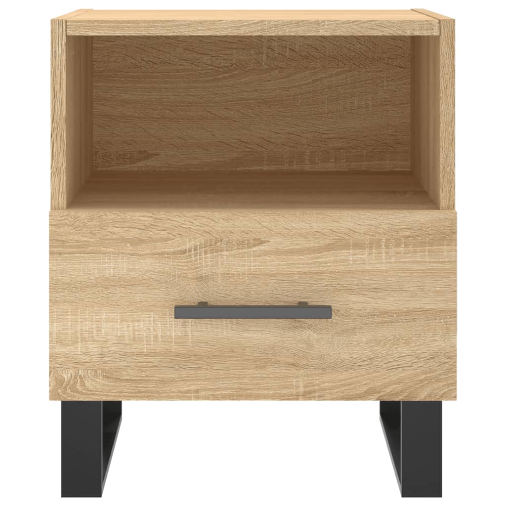 sengebord 40x35x47,5 cm konstrueret træ sonoma-eg
