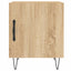 sengeborde 2 stk. 40x40x50 cm konstrueret træ sonoma-eg