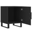 sengeborde 2 stk. 40x40x50 cm konstrueret træ sort