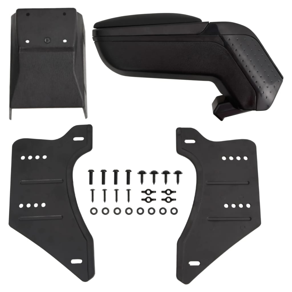 armlæn til bilen universal sort 13x33x(33-53) cm ABS