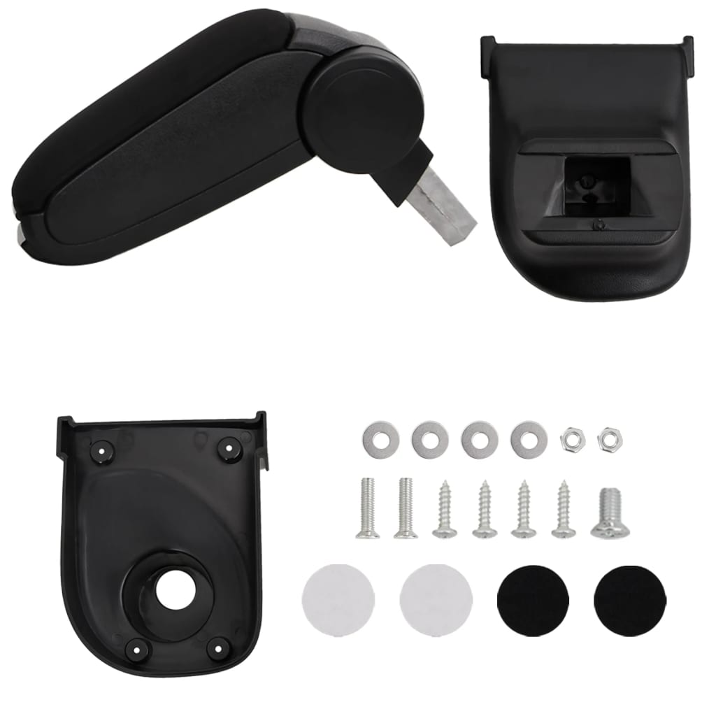 bilarmlæn til RENAULT CLIO LHD MK4 (2013) Sort 15x35x(30-47) cm ABS