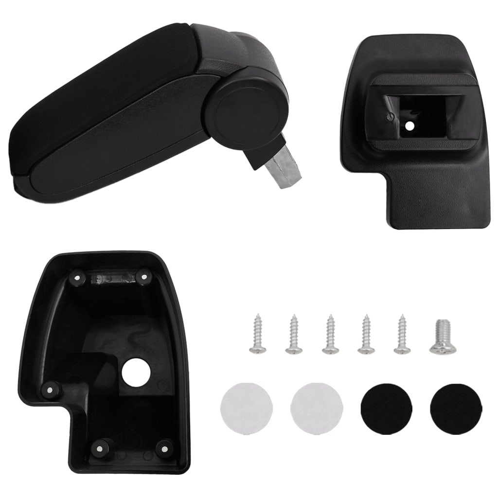 armlæn til bilen sort 15x35x(33-49,5) cm ABS