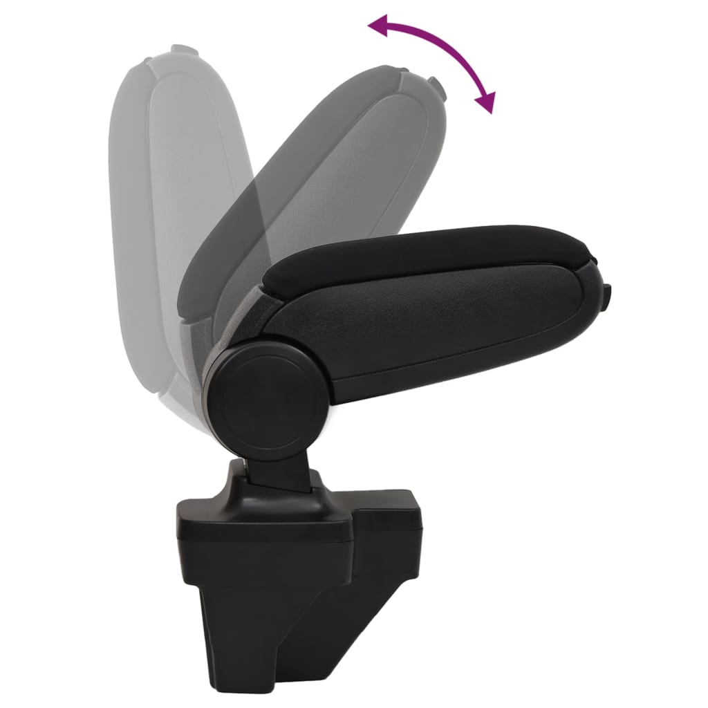 armlæn til bilen sort 15x35x(33-49,5) cm ABS