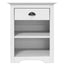 sengebord BODO 53x38,5x67 cm massivt fyrretræ hvid