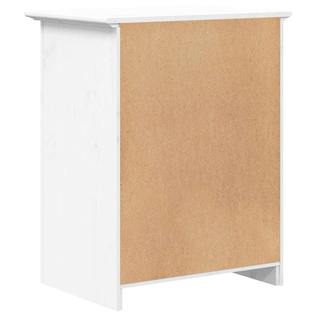 sengebord BODO 53x38,5x67 cm massivt fyrretræ hvid