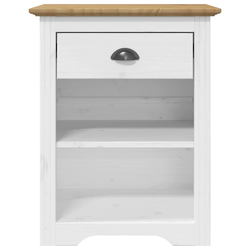 sengebord BODO 53x38,5x67 cm massivt fyrretræ brun