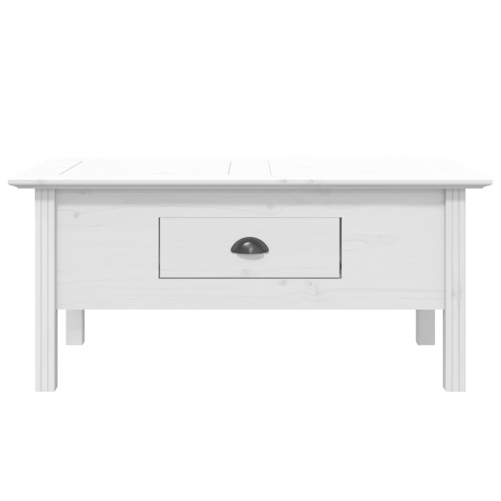 sofabord BODO 100x55x46 cm massivt fyrretræ hvid