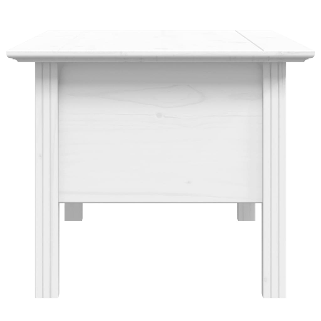 sofabord BODO 100x55x46 cm massivt fyrretræ hvid