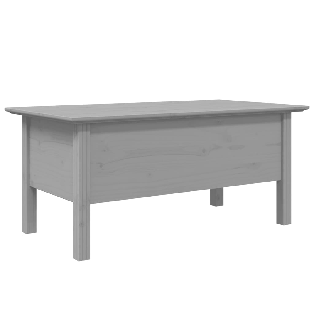 sofabord BODO 100x55x46 cm massivt fyrretræ grå