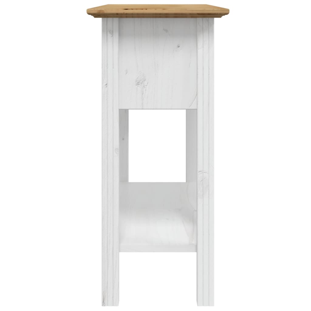 konsolbord BODO 91x35x74 cm massivt fyrretræ brun