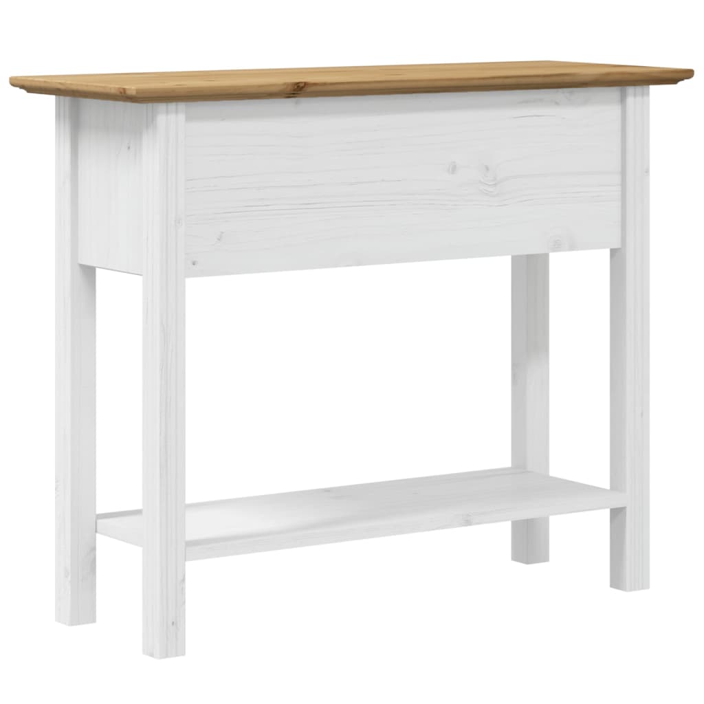 konsolbord BODO 91x35x74 cm massivt fyrretræ brun
