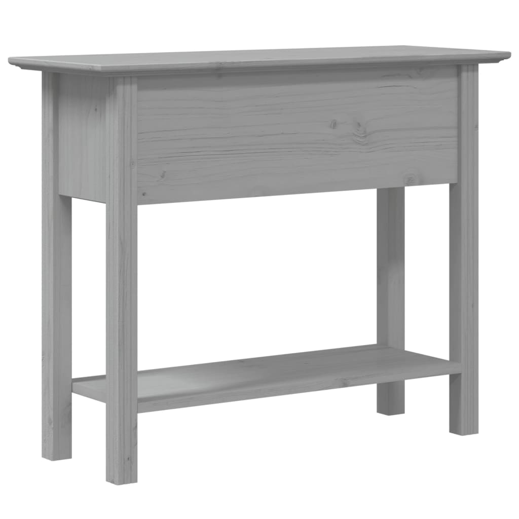 konsolbord BODO 91x35x74 cm massivt fyrretræ grå
