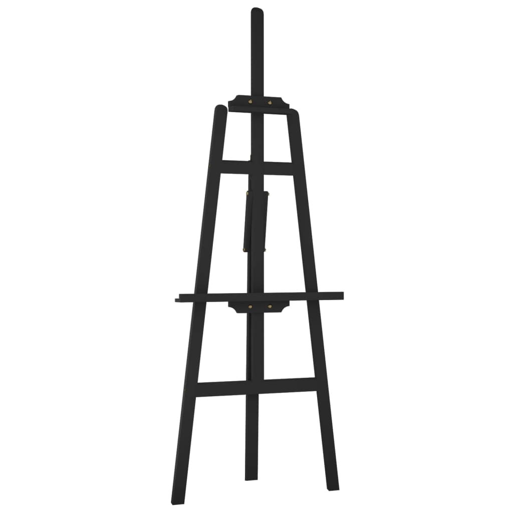 staffeli 53,5x95x127 cm massivt fyrretræ sort