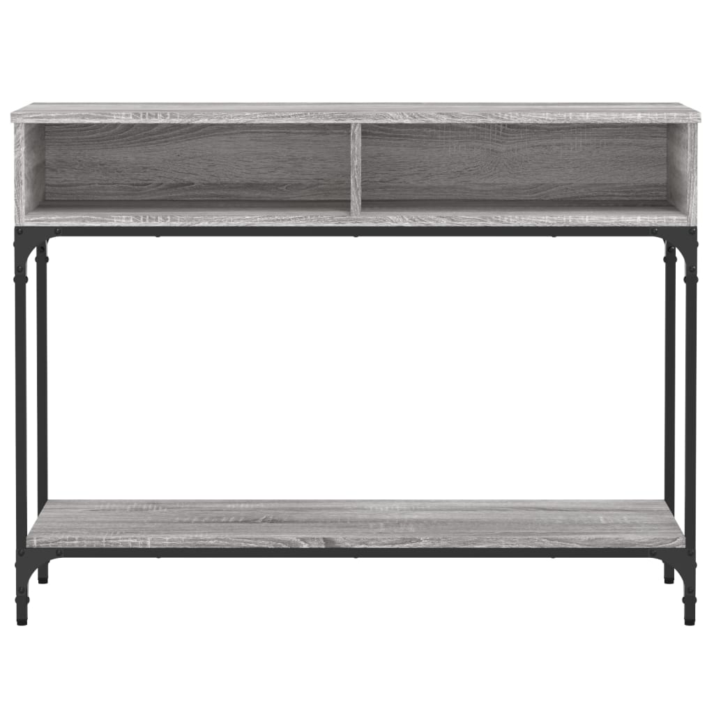 konsolbord 100x30,5x75 cm konstrueret træ grå sonoma-eg