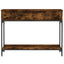 konsolbord 100x34,5x75 cm konstrueret træ røget egetræsfarve