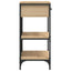 konsolbord 75x34,5x75 cm konstrueret træ sonoma-eg