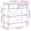 konsolbord 75x34,5x75 cm konstrueret træ sonoma-eg