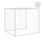 hønsebur med tag 803x98x90 cm galvaniseret stål antracitgrå