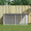 kyllingebur med tag antracit 203x98x90 cm galvaniseret stål