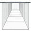 hønsebur med tag 603x98x90 cm galvaniseret stål antracitgrå
