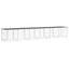 hønsebur med tag 603x98x90 cm galvaniseret stål antracitgrå