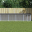 hønsebur med tag 803x98x90 cm galvaniseret stål antracitgrå