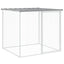 hønsebur med tag 1003x98x90 cm galvaniseret stål lysegrå