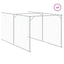 hundehus med tag 117x813x123 cm galvaniseret stål antracitgrå